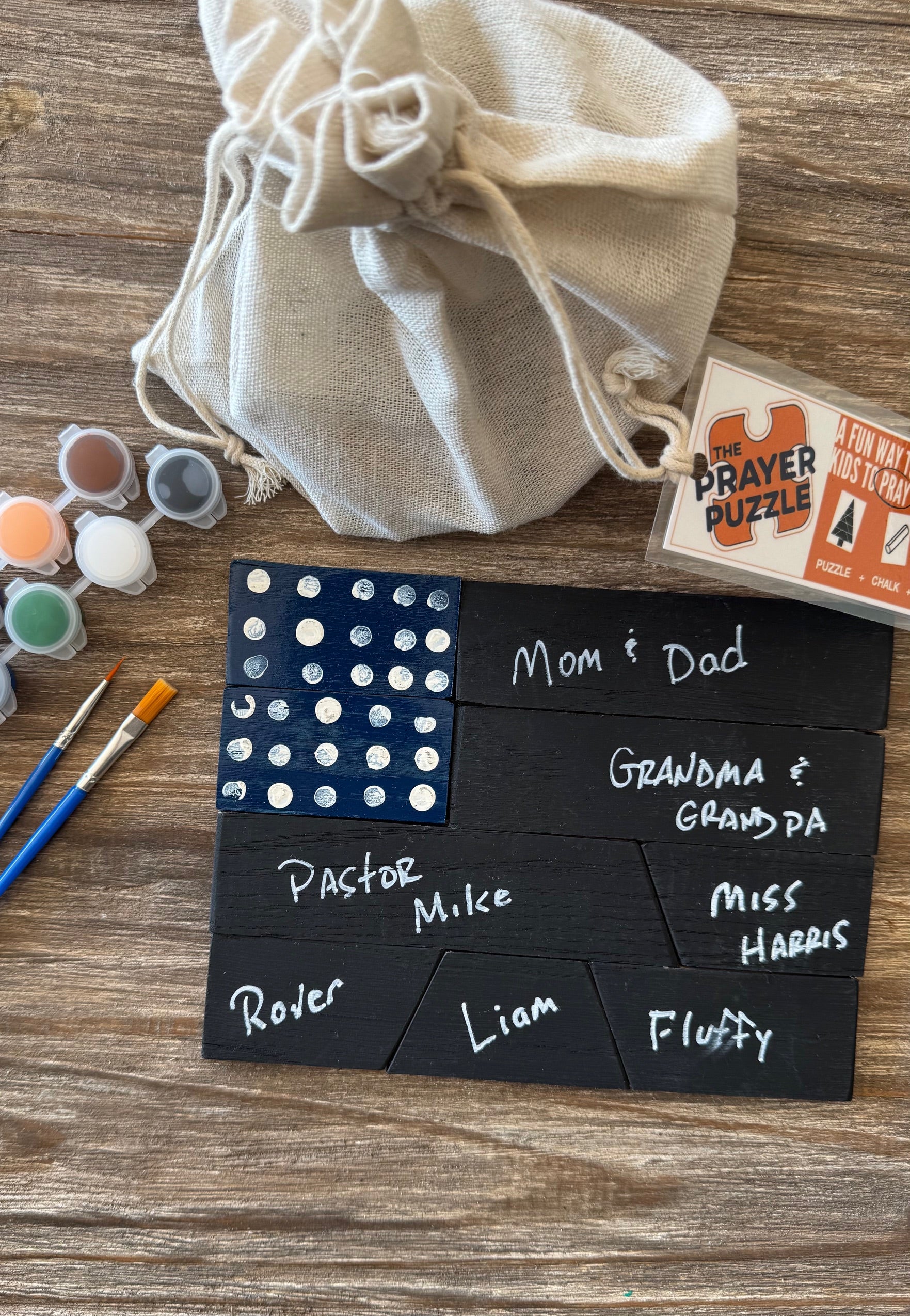 USA FLAG Prayer Puzzle