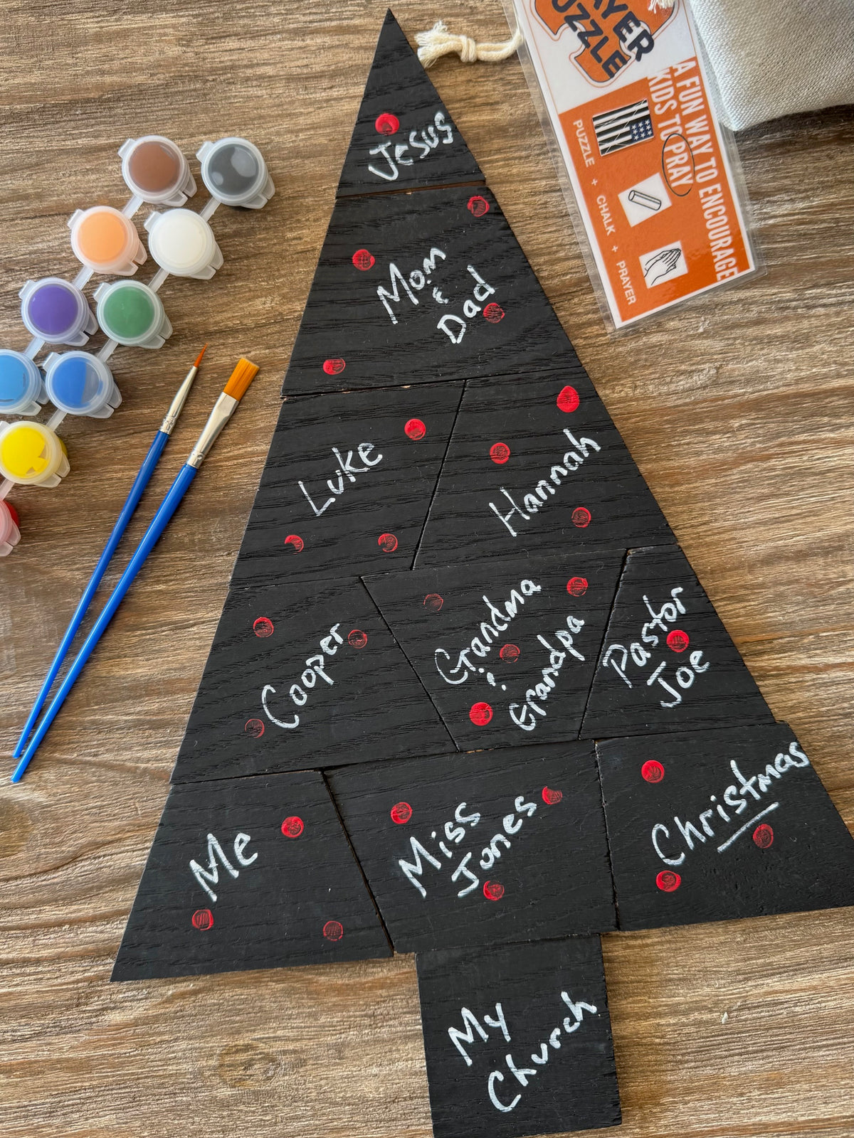 CHRISTMAS TREE Prayer Puzzle